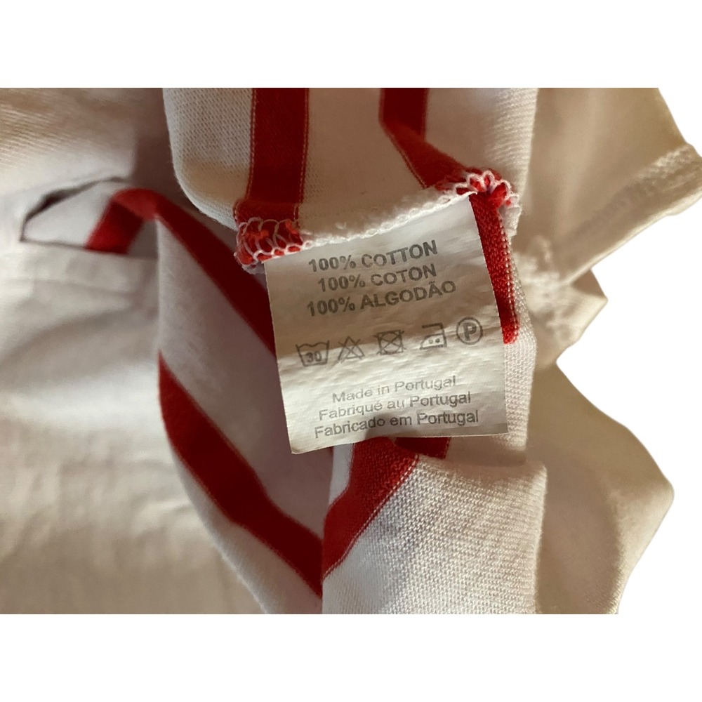 Breton Shirt Co Womens XXL White Red Striped Long Sleeve Cotton Crew Neck Top - Picture 3 of 5